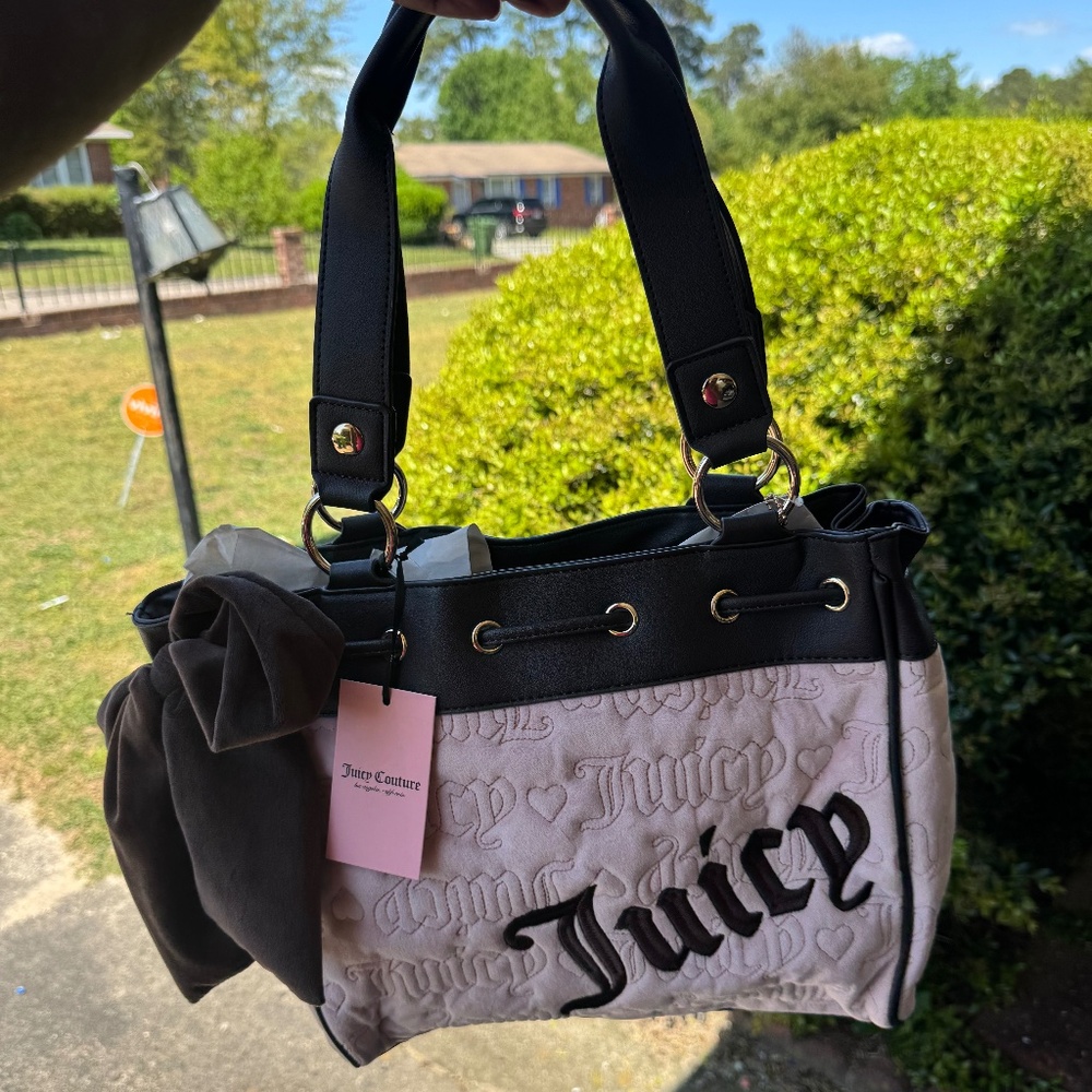 Juicy Couture Vintage Dreams Tote Bag Dusty Blush/Chocolate Daydreamer